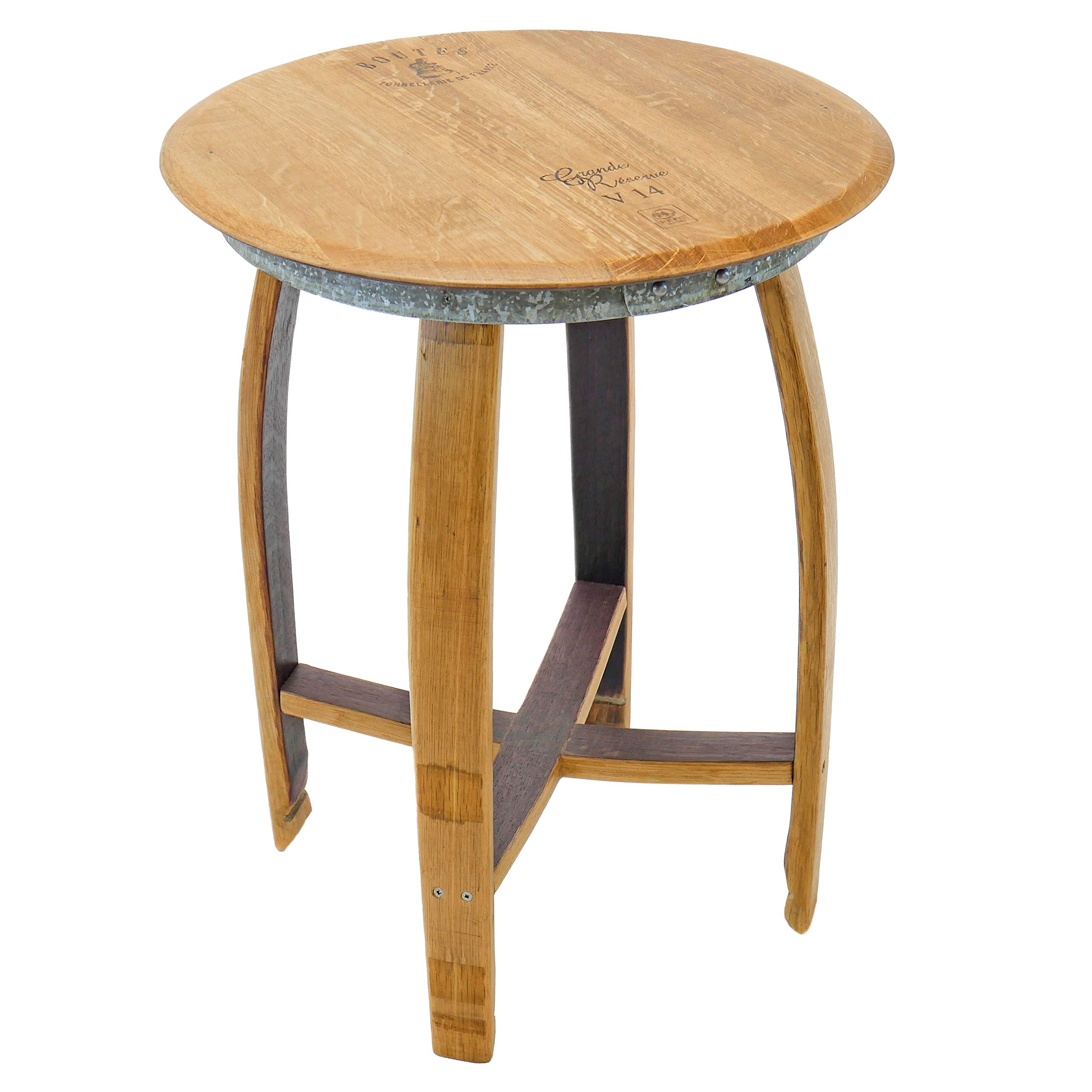 Handcrafted Isabella Side End Table - Rustic Wine Barrel Furniture for Living Room, Bedroom & Home Decor | Unique Vintage Accent Table for Wine Lovers