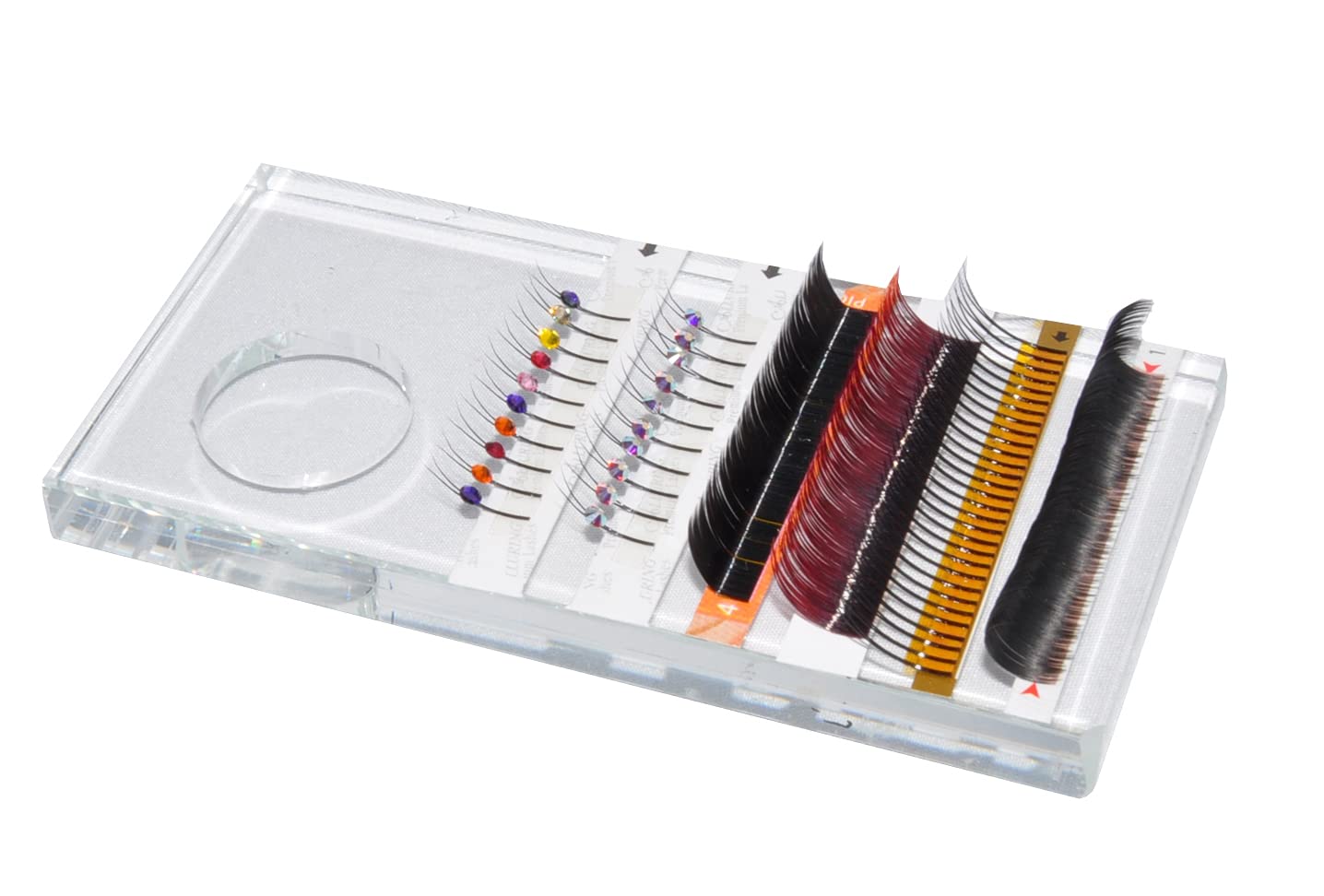 Premium Eyelash Extension Glass Lash Holder Palette - 2 Pack, Professional Lash Tile & Strip Lash Organizer for Eyelash Artists, Salon Supplies & Extension Tools | Perfect for Lash Application, Storage & Travel