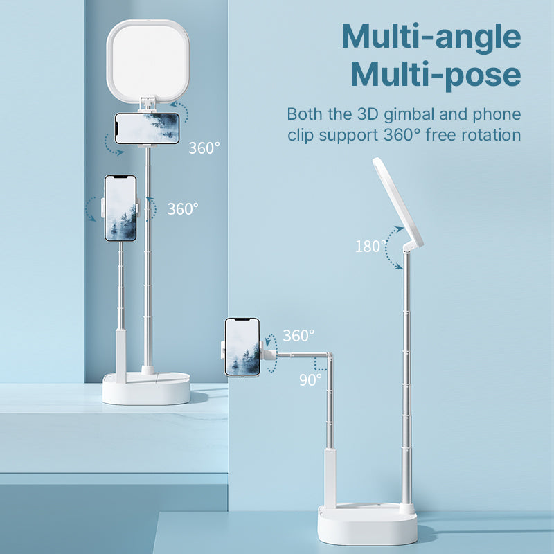 Ulanzi K14 LED Video Light Stand - Adjustable Brightness & Color Temperature for Live Streaming, YouTube Videos, Photography & Studio Lighting