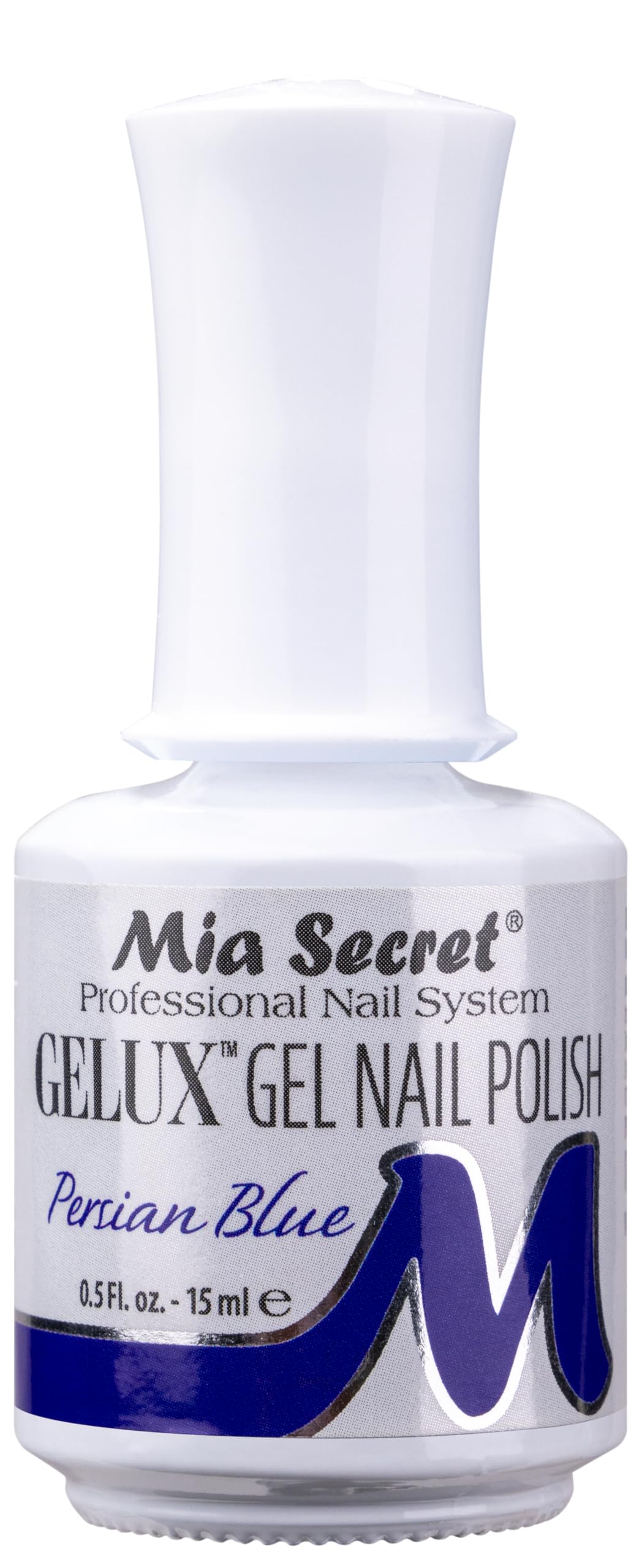 Mia Secret Gelux Soak-Off UV LED Gel Nail Polish - Persian Blue Long Lasting Gel Nail Color for Salon & Home Manicure - Cured with UV/LED Lamp - Perfect for Nail Art, French Tips & Special Occasions
