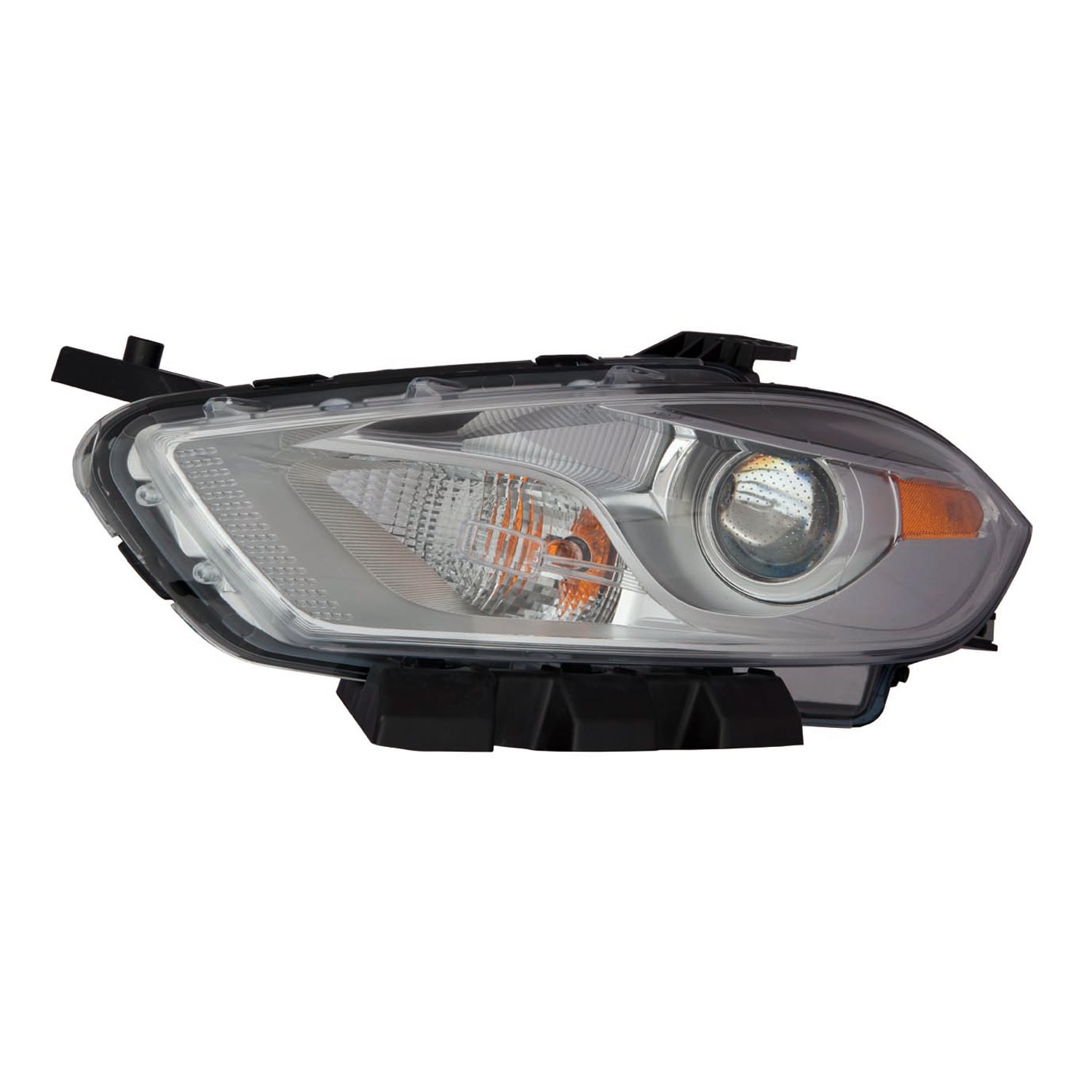 OE Replacement Headlight Assembly for Dodge Dart 2013-2016 - Left/Right Side Compatible with Halogen & LED Bulbs - Perfect for Night Driving & Foggy Conditions