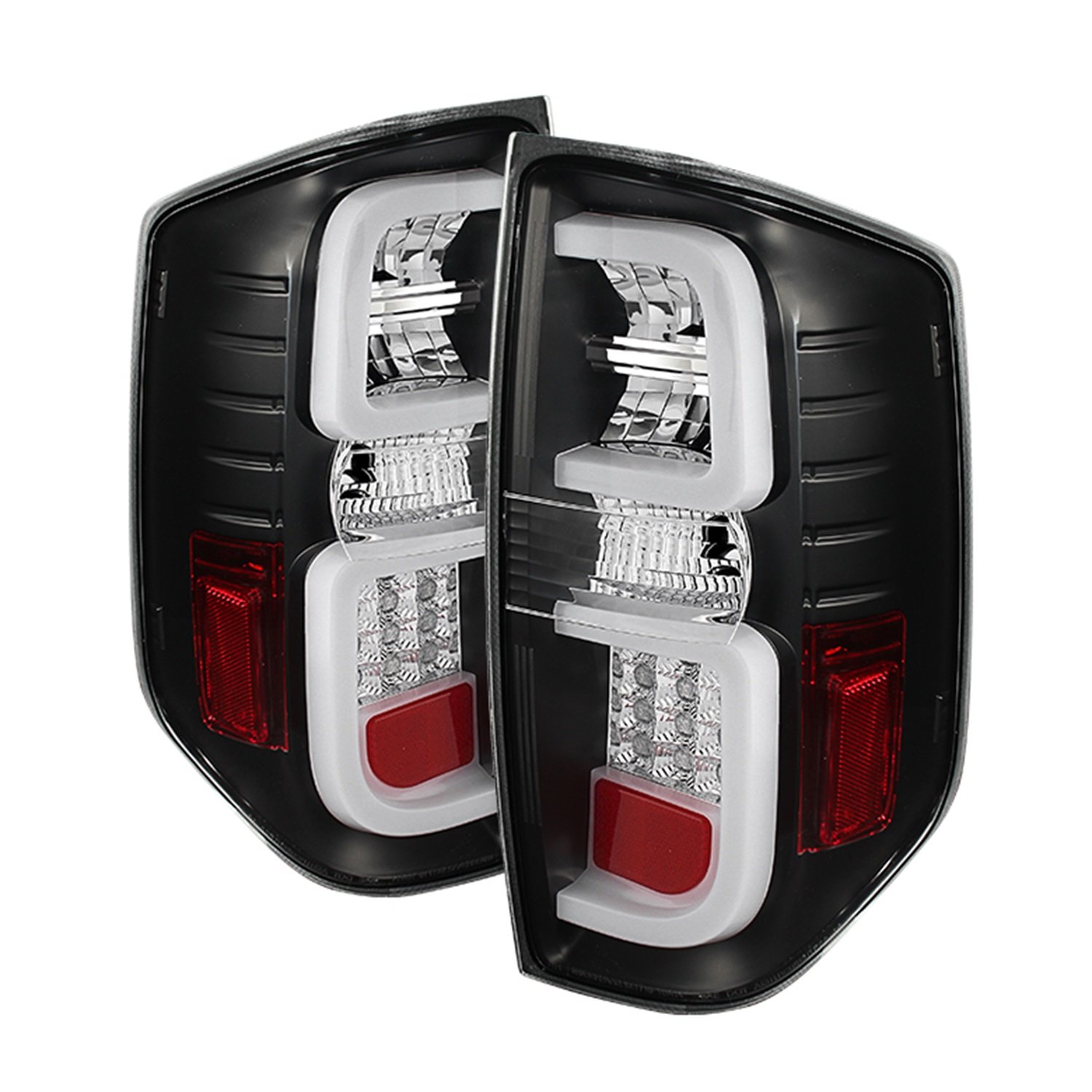 Spyder Auto ALT-YD-TTU14-LED-BK Black LED Tail Lights for Toyota Tundra - Smoked Lens, Direct Fit Replacement, DOT Approved - Upgrade Your Truck's Style & Safety (2007-2021 Models) | Perfect for Night Driving & Enhanced Visibility
