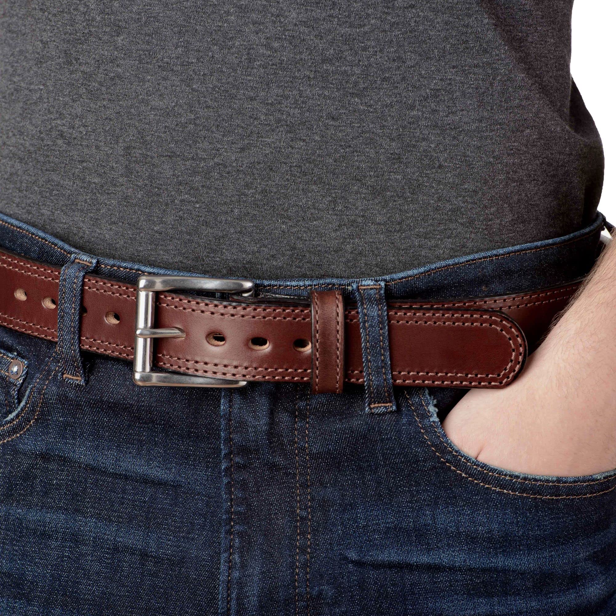Bullhide Belts for Men - Genuine Leather Belt 1.5