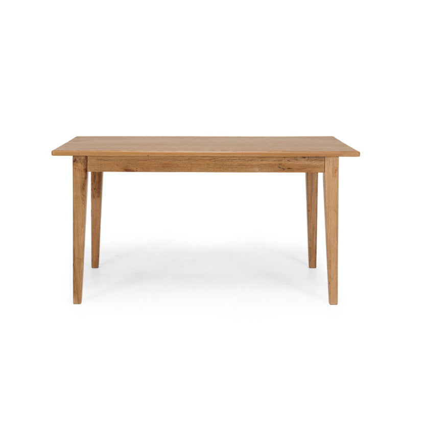 Stylish Tuscan Oak Dining Table - 1.5 Meter (59 Inch) Rustic Farmhouse Kitchen Table - Perfect for Family Dinners & Entertaining Guests
