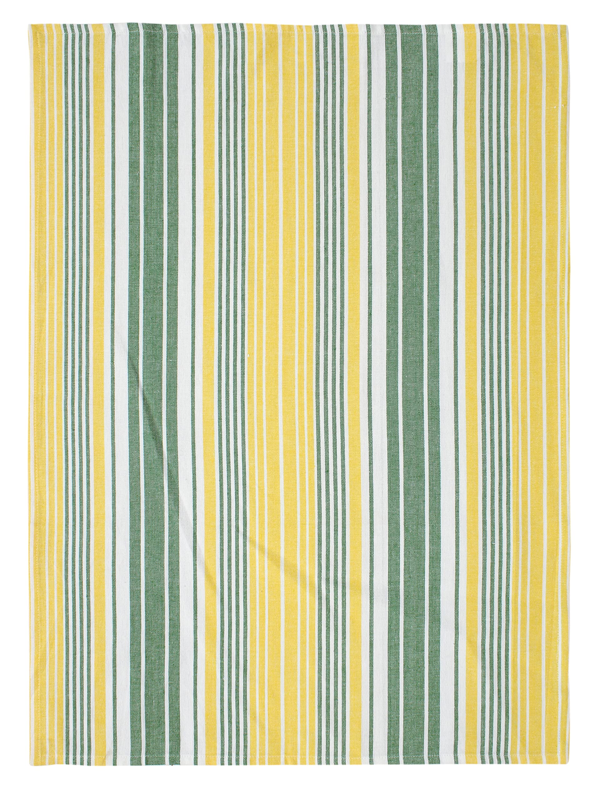 ACCENTHOME 4-Pack Super Absorbent Kitchen Towels, 50x70cm - Durable, Quick-Drying Dish Towels with Stripe & Check Pattern, Pineapple Slices Print - Perfect for Cooking, Cleaning, Drying Dishes & Home Decor