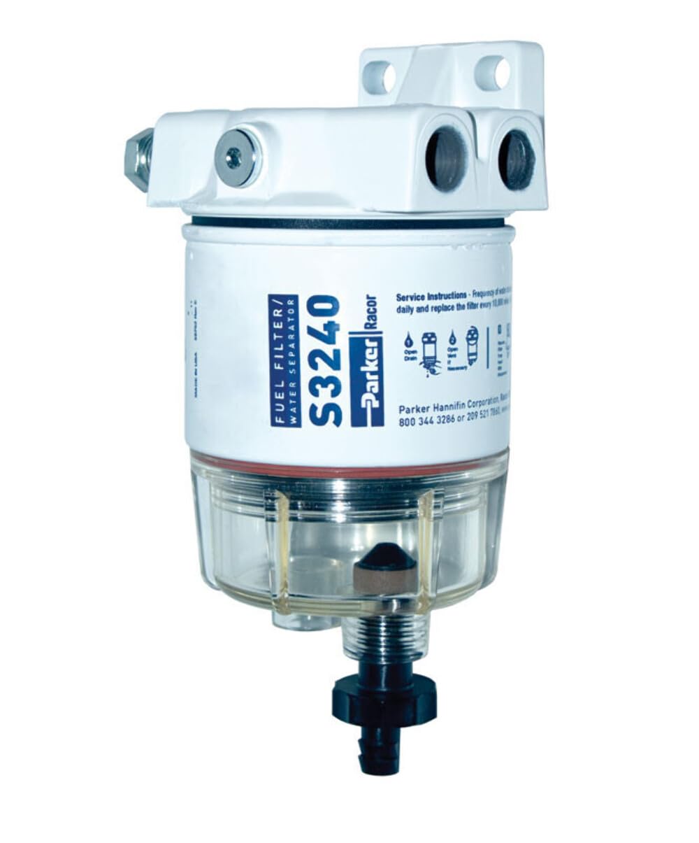 Racor Fuel Water Separator - High Efficiency Diesel Fuel Filter for Marine, RV, and Heavy Equipment - Prevents Engine Damage from Contaminants