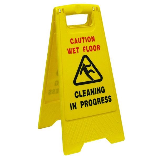 Caution A-Frame Warning Sign - Heavy Duty Safety Sign for Construction Sites, Warehouses & Hazardous Areas - OSHA Compliant