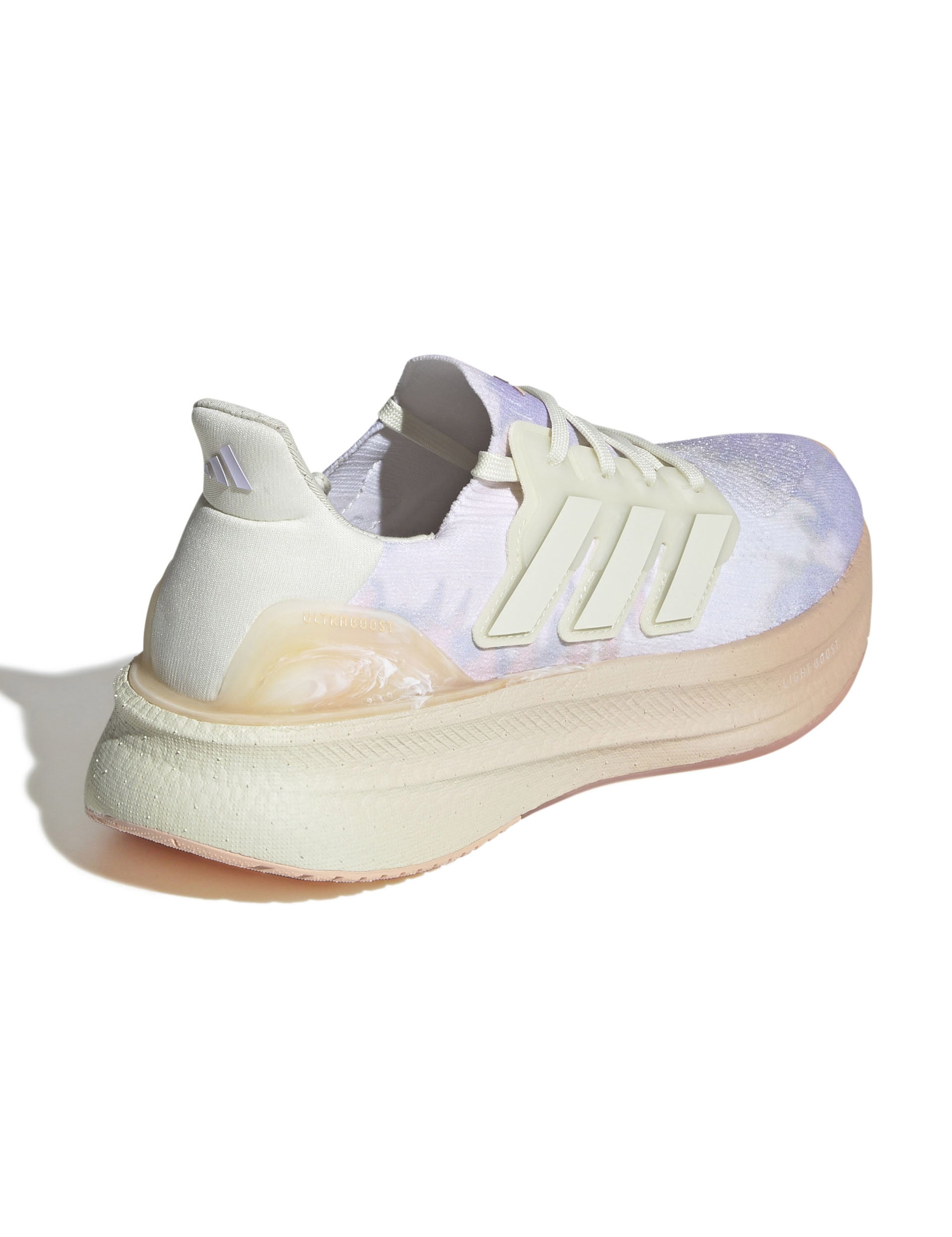 Ultraboost 5 Tie Dye Running Shoes - Warm Vanilla/Ivory/Purple Tint - Lightweight & Comfortable for Jogging, Gym Workouts & Daily Wear