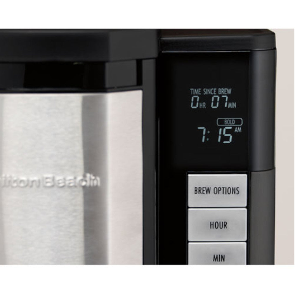 Hamilton Beach 46382C Front Fill Plus Programmable Coffee Maker - Certified Refurbished with Home Essentials Warranty | Perfect for Home, Office & Kitchen Use