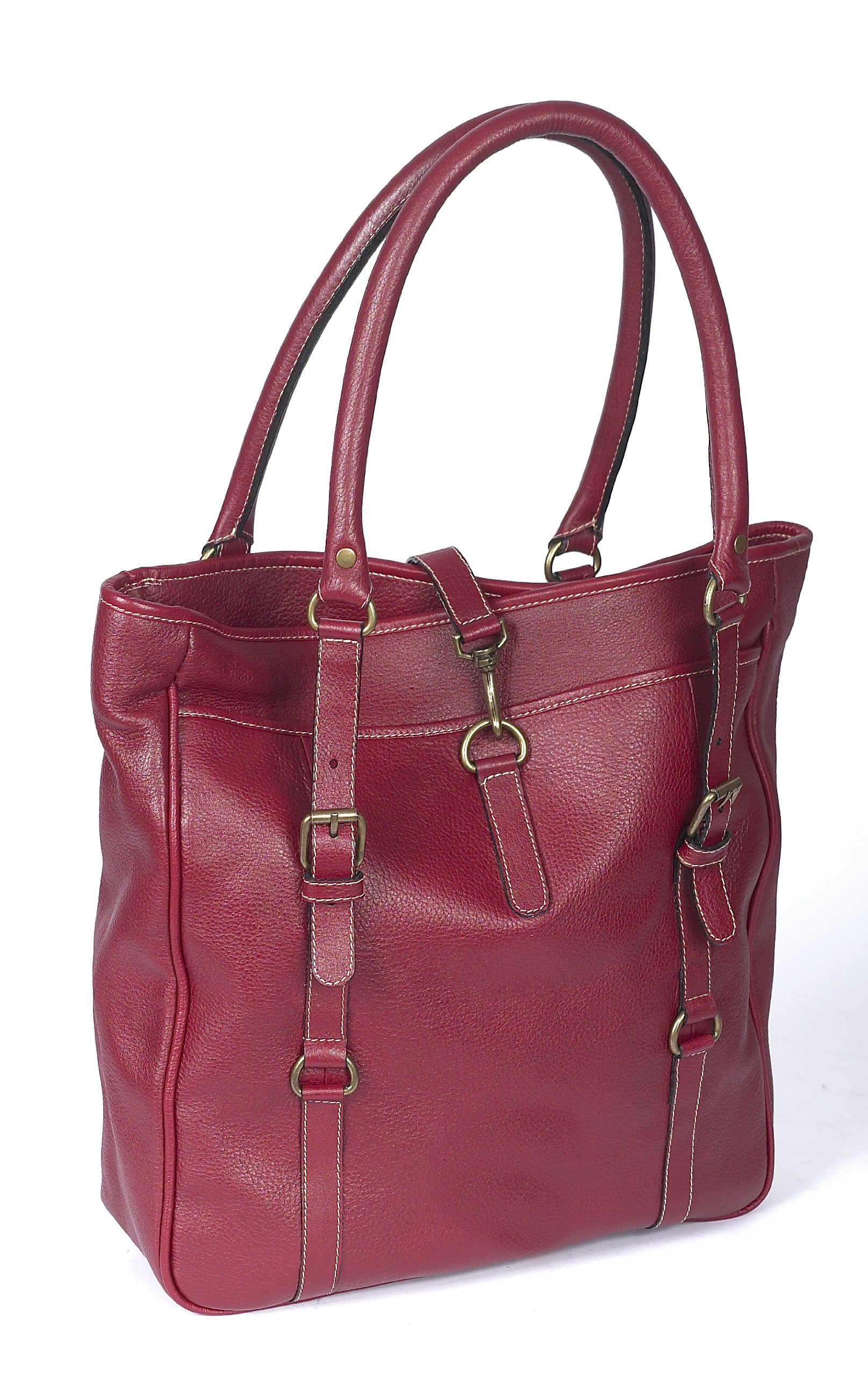 Claire Chase Women's Fashion Shoulder Tote Bag - Stylish Red Handbag for Work, Travel & Daily Use | Durable & Spacious One Size Purse for Women