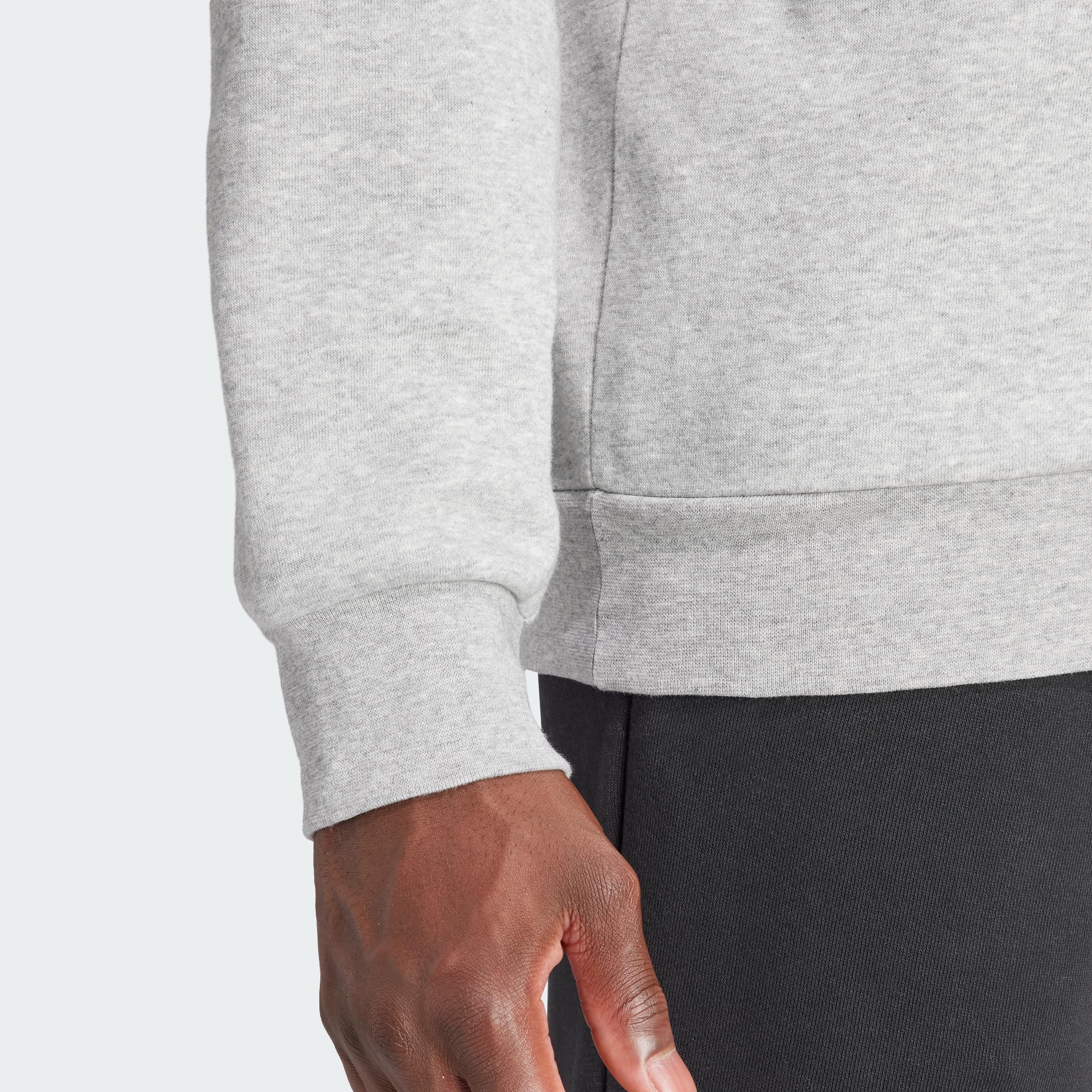 adidas Men's Essentials Fleece Sweatshirt - Comfortable Casual Pullover Hoodie for Gym, Running & Everyday Wear