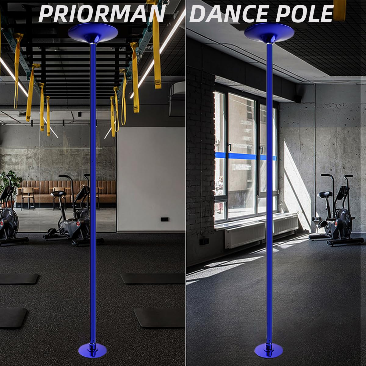 45mm Spinning Portable Dance Pole for Home & Studio - Extendable Pole Dancing Equipment for Fitness, Bedroom, and Indoor/Outdoor Use