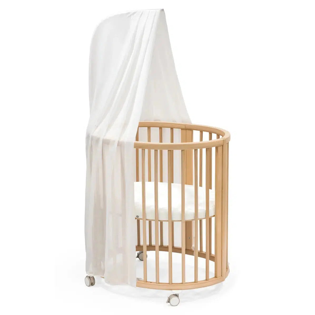 Stokke Sleepi Mini Baby Crib Bundle with Mattress V3 in Natural - Perfect for Nursery, Bedroom & Travel | Safe & Stylish Infant Bed Solution