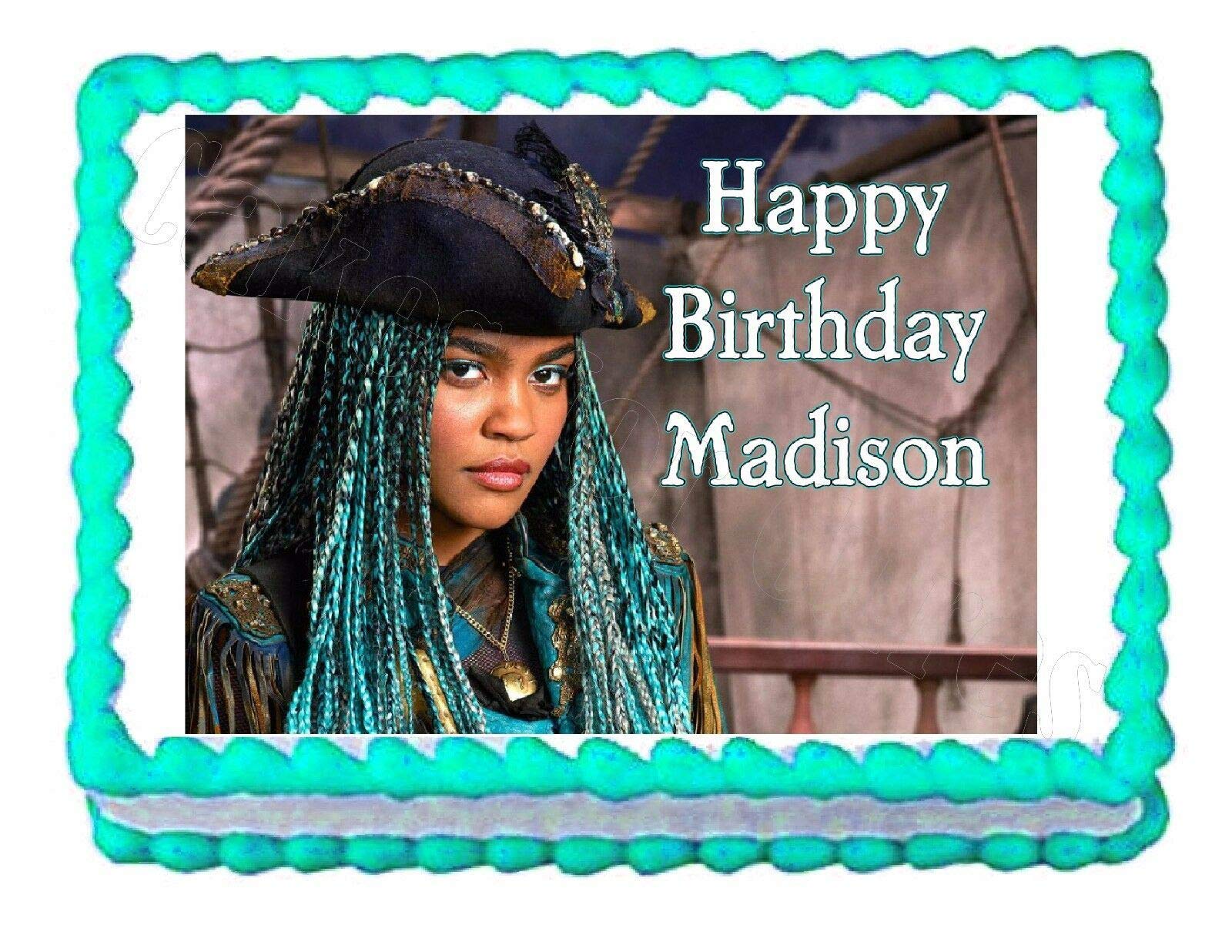 Descendants Uma Edible Cake Topper - Edible Image for Birthday Cakes, Cupcakes & Desserts - Perfect for Disney Themed Parties & Kids Birthday Celebrations