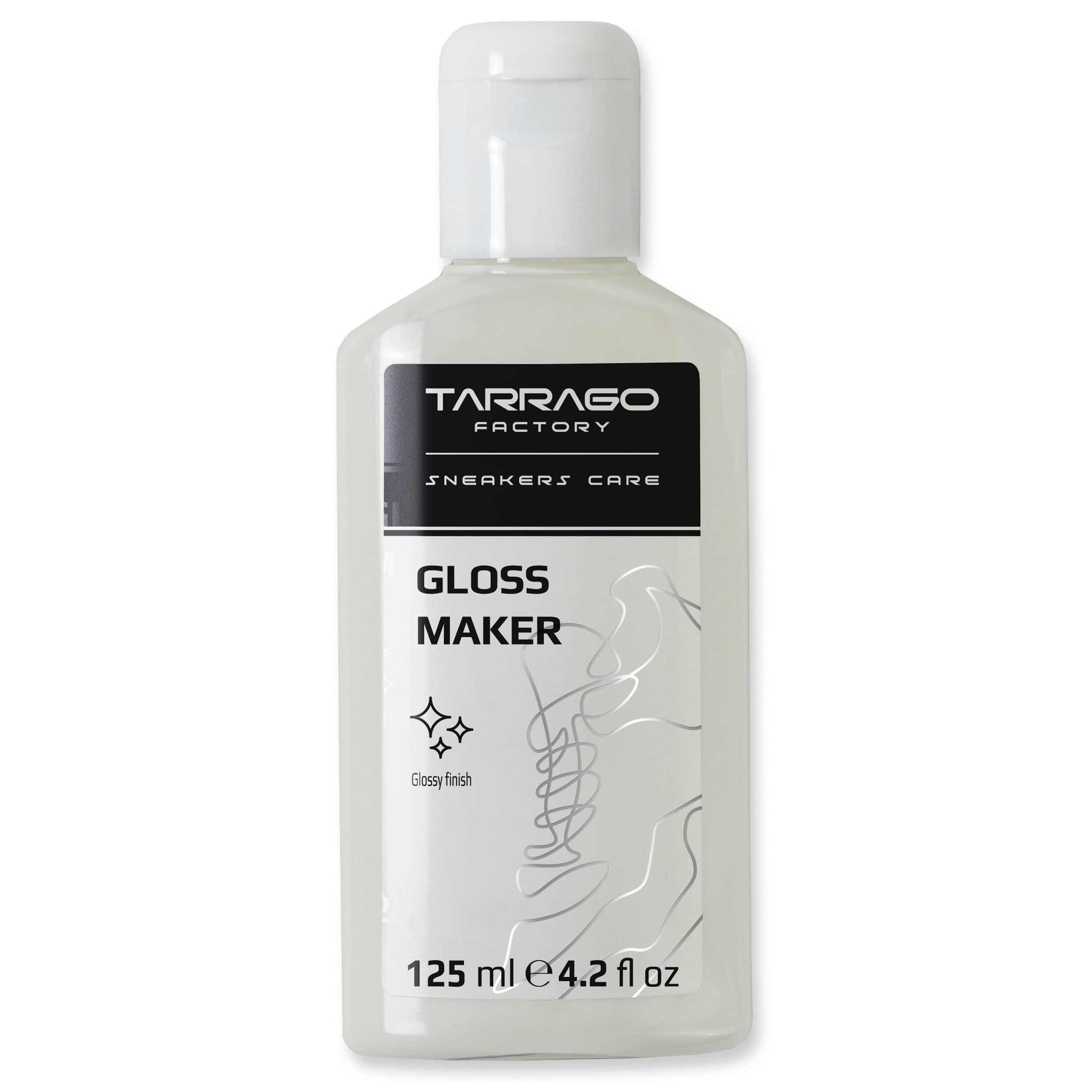 Tarrago Sneaker Gloss Maker 125ml - High Shine Leather Finish for Painted Sneakers | Perfect for Shoe Restoration & Customization | Gym, Streetwear & Fashion Use