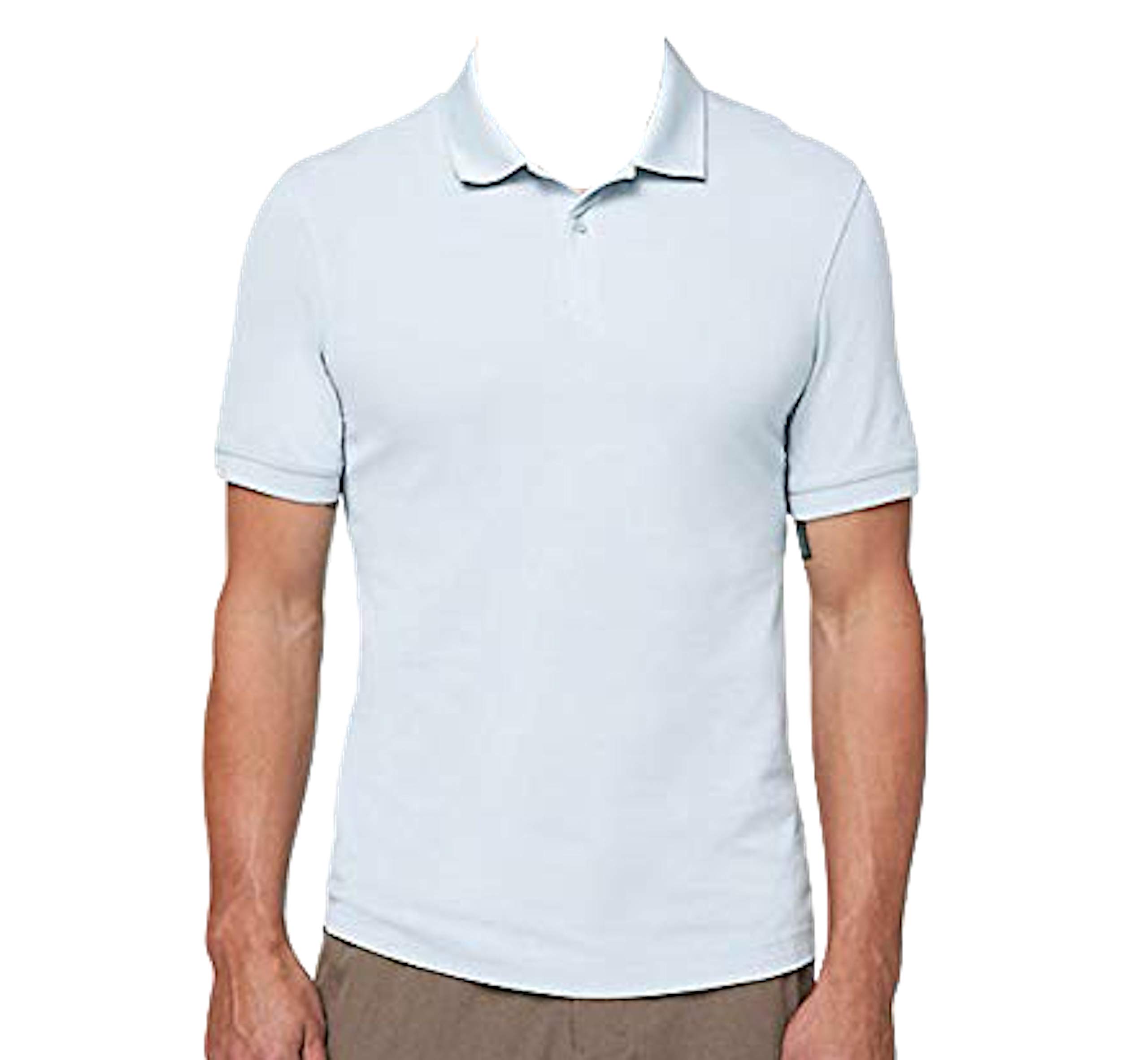 Lululemon Men's Tech Pique Polo Shirt - Breathable, Moisture-Wicking Golf & Tennis Shirt for Men in Dawn Blue | Perfect for Workouts, Casual Wear & Outdoor Activities