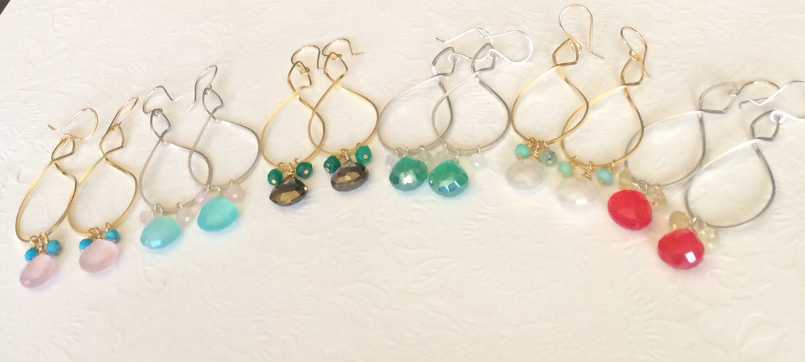 Mia Elegant Dangle Earrings (E173) - Perfect for Parties, Weddings & Everyday Wear