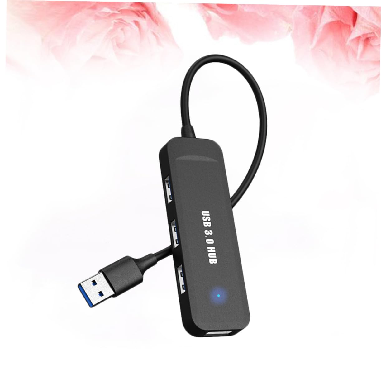 OSALADI 4-Port USB 2.0 Hub for Laptop & Computer - High-Speed USB Splitter, Multi-Port USB Extender Adapter for PC, MacBook, Notebook (Perfect for Office, Home, Gaming & Charging Multiple Devices)