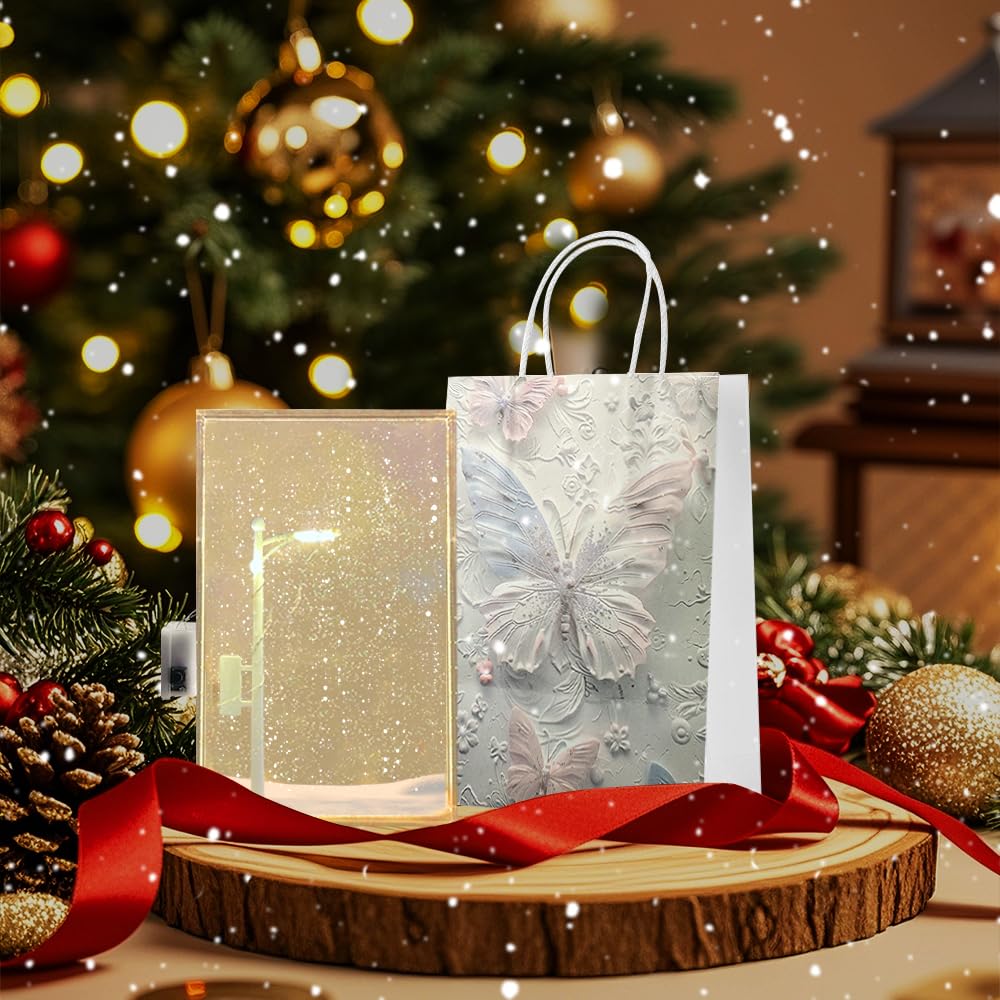 Snowy Lamp - Winter Wonderland Night Light with Snowfall Effect, Christmas Decoration for Home & Office, Perfect for Holiday Ambiance and Relaxation