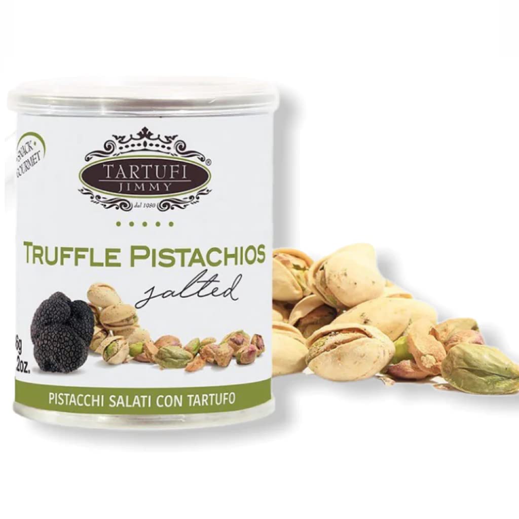 Premium Truffle-Infused Pistachio Nuts | Oven-Baked Crunchy Healthy Snack with Distinctive Nutty Flavor | Pack of 3 (1.2oz Each) | Perfect for Gourmet Gifts, Party Snacks & Keto Diet