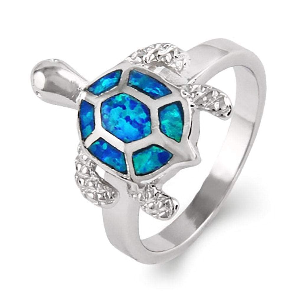 Sterling Silver Opal Sea Turtle Ring for Women - Elegant Ocean Jewelry for Beach Lovers, Gift for Her, Perfect for Vacation, Wedding & Everyday Wear