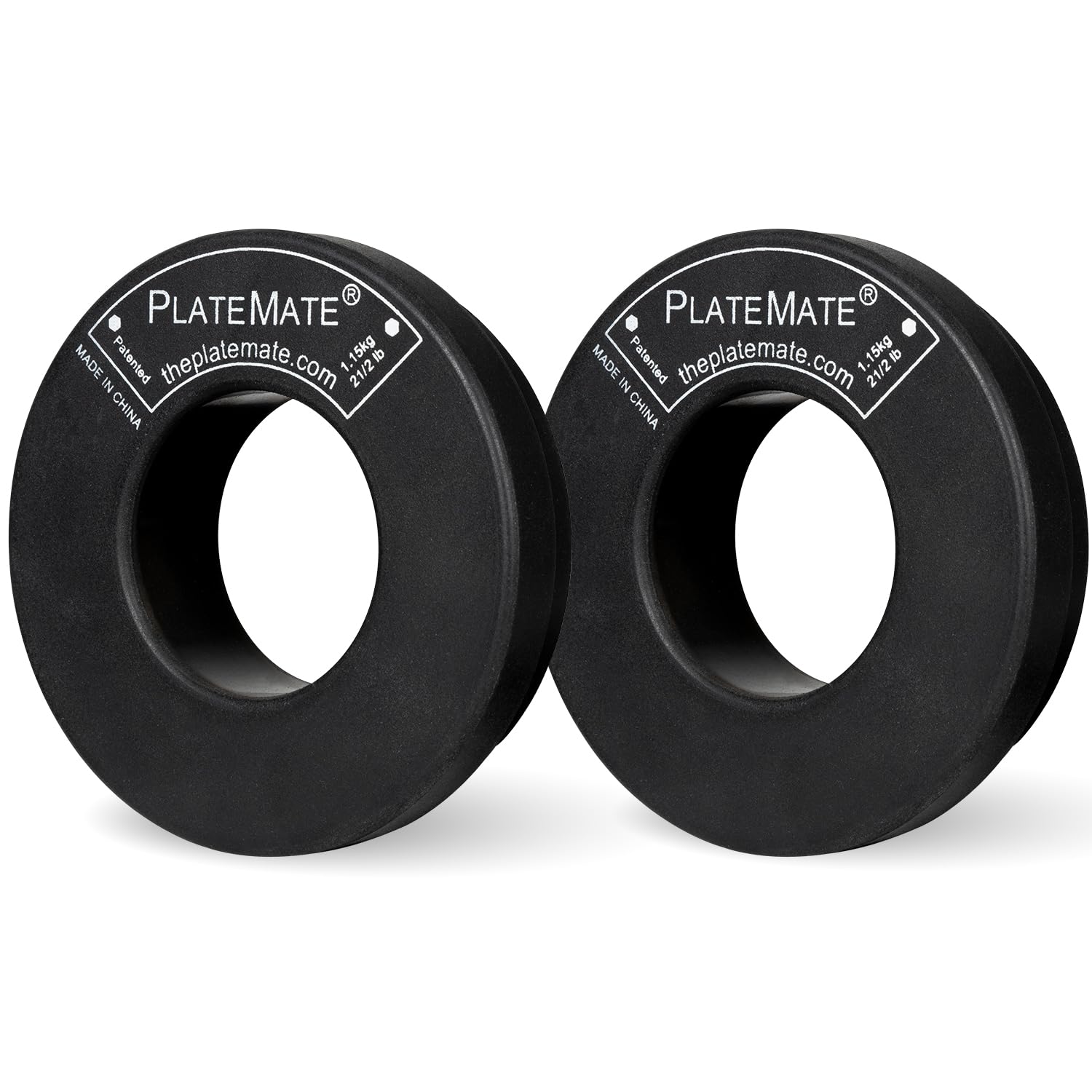 2.5 lb Magnetic Donut Weights Set (5 lb Total) - Strong Neodymium Gym Weights for Strength Training, Home Workouts & Fitness Equipment - Perfect for Dumbbells, Barbells & Exercise Machines