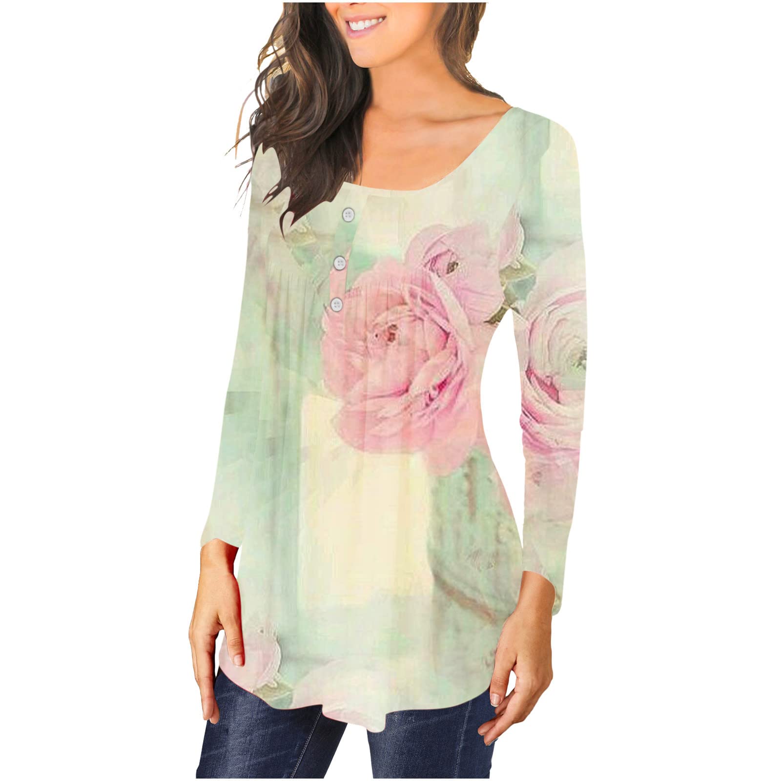 Women's Loose Fit Casual Tunic Top - Cute Graphic Pullover Tee for Summer & Spring | Funny Printed Shirt for Everyday Wear, Outings & Relaxing