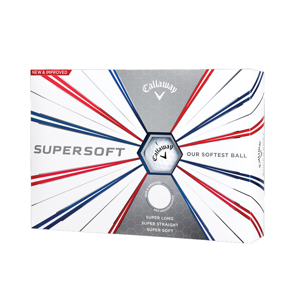Callaway Supersoft 19 Golf Balls - Premium White Golf Balls for Distance & Accuracy | Perfect for Beginners & Low Handicap Players | Ideal for Practice & Tournament Play