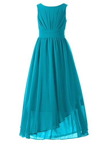 Happy Rose 7-16 Chiffon Girls Junior Bridesmaid Dress - Elegant Flower Girl Dress for Weddings, Parties & Special Occasions