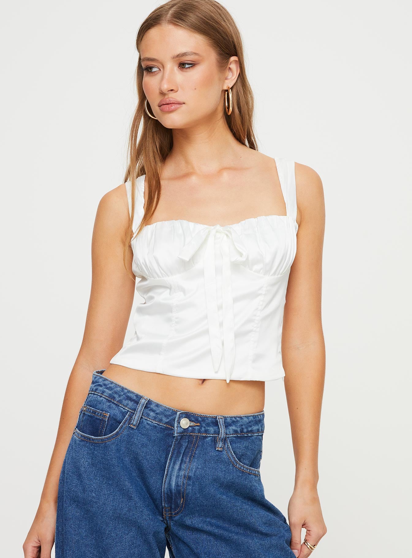 Armaya Women's Fashion Top - White Blouse for Casual & Office Wear | Elegant & Comfortable Daily Outfit