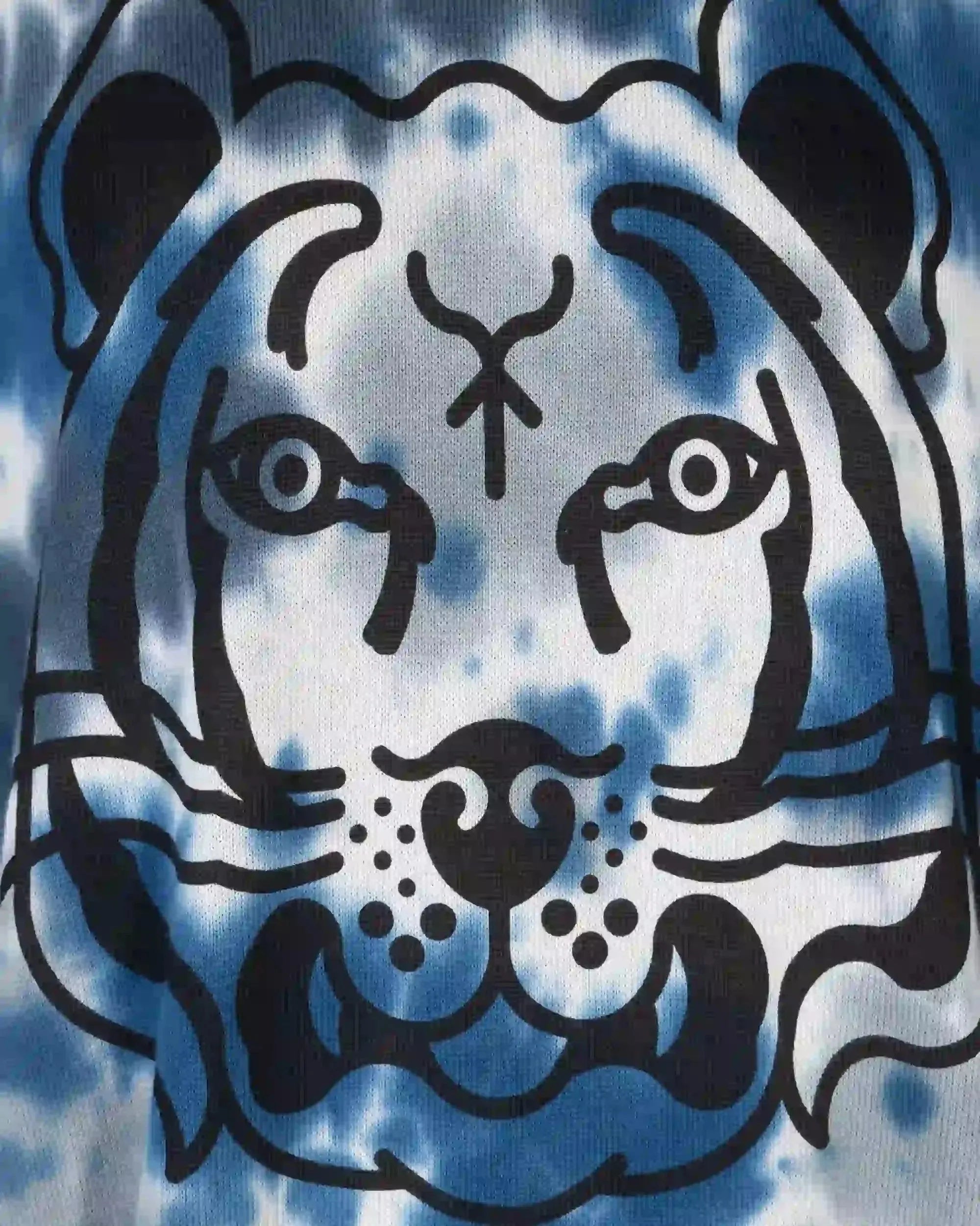 K Tiger Tie Dye Crewneck Sweatshirt for Women & Men - Soft Cotton Pullover with Unique Hippie Style - Perfect for Casual Wear, Street Fashion & Festival Outfits