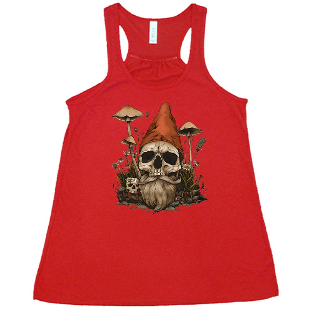 Gnome Skull T-Shirt for Men & Women - Gothic Halloween Graphic Tee - Trendy Casual Streetwear for Parties, Concerts & Everyday Outfits