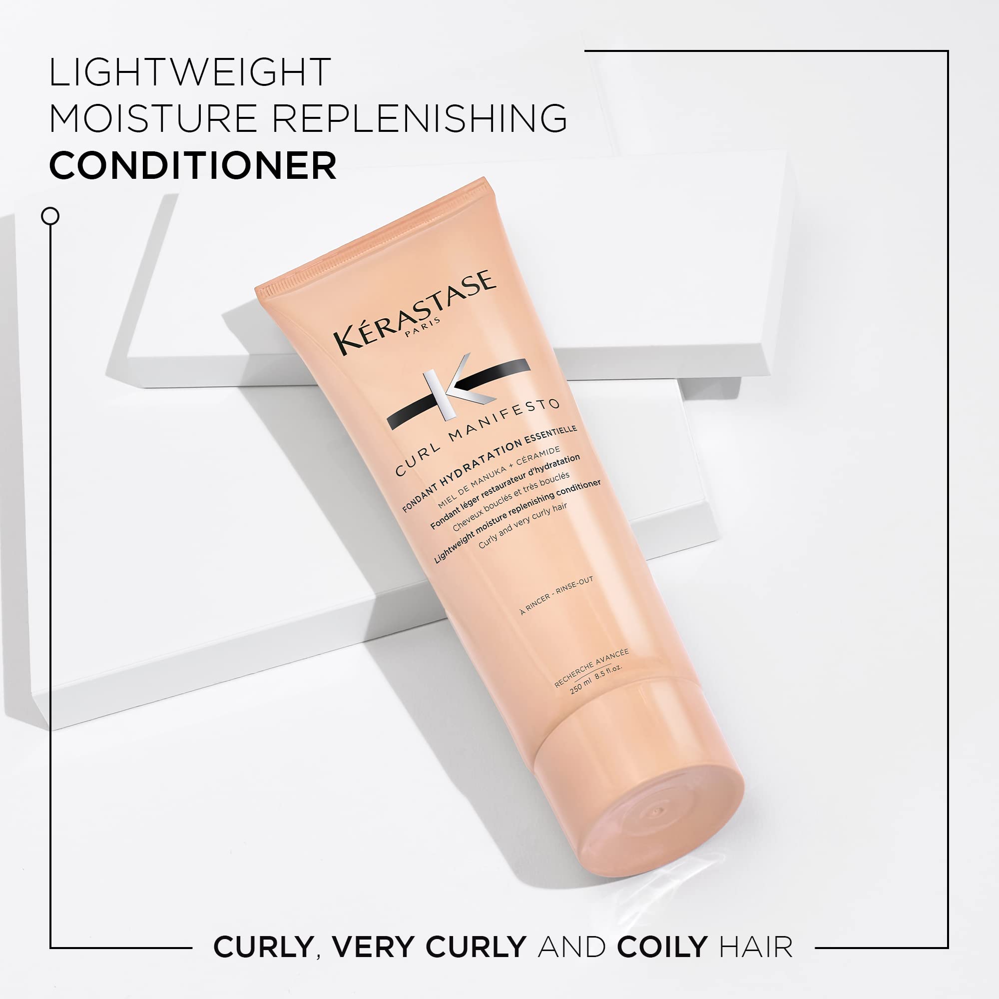 Kerastase Curl Manifesto Hydrating Shampoo and Conditioner Set for Wavy, Curly & Coily Hair | Gentle Cleansing, Frizz Control & Moisture Boost | Salon-Quality Hair Care for Defined, Soft Curls | Perfect for Daily Use & Styling