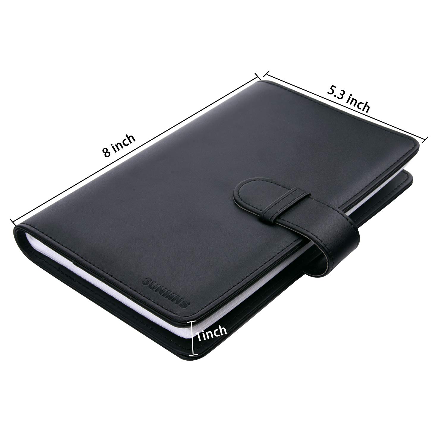 PU Leather Wallet Photo Album for Fujifilm Instax Wide 300, Polaroid POP/POP 2.0, OneStep 2/OneStep+ - Compatible with Instant Camera Films (Black) | Perfect for Travel, Parties & Memory Keeping