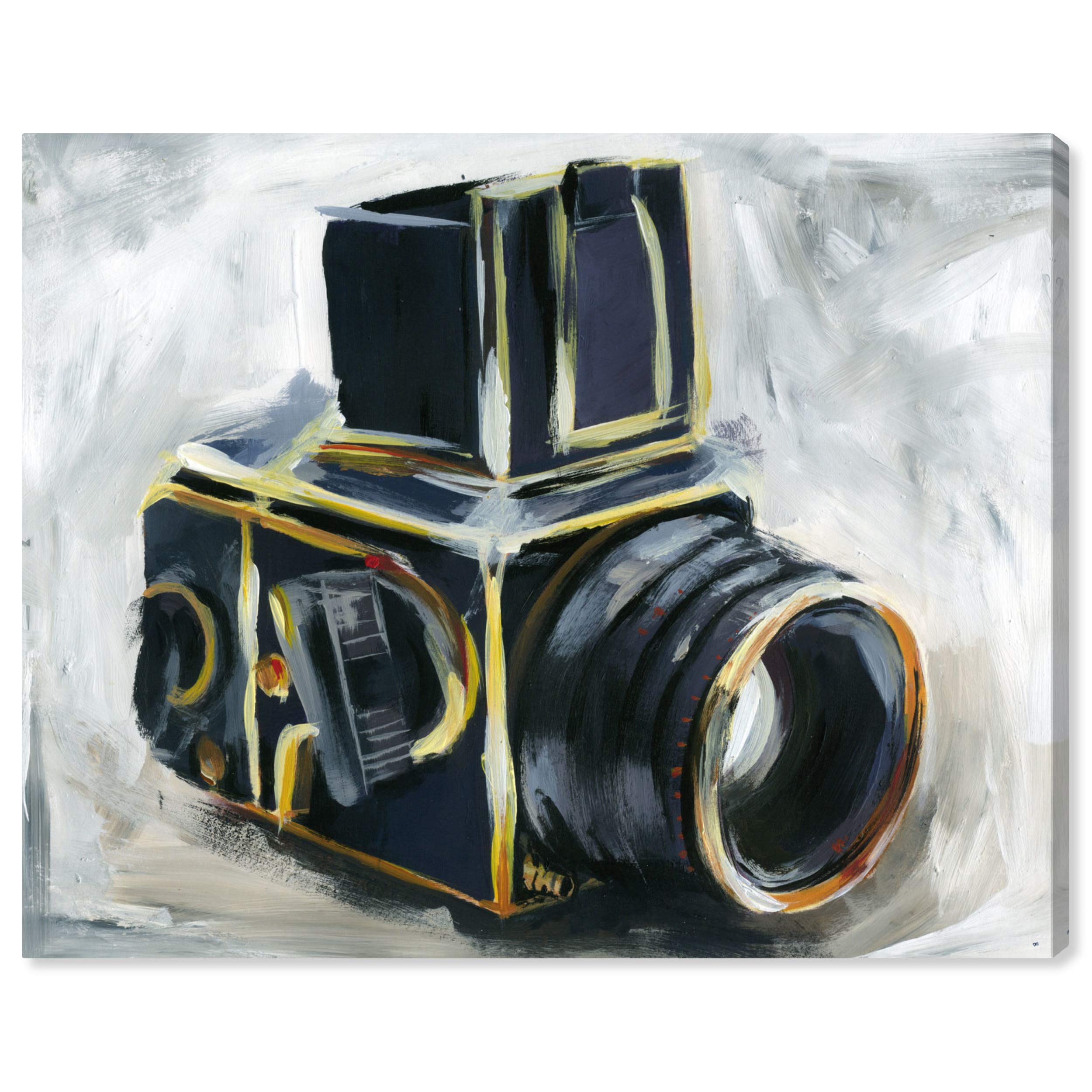 Oliver Gal Artist Co. 'Lens' Wall Art Canvas Print - 36x30 Inches Black & Gray Modern Home Decor - Perfect for Living Room, Bedroom or Office Wall Decor