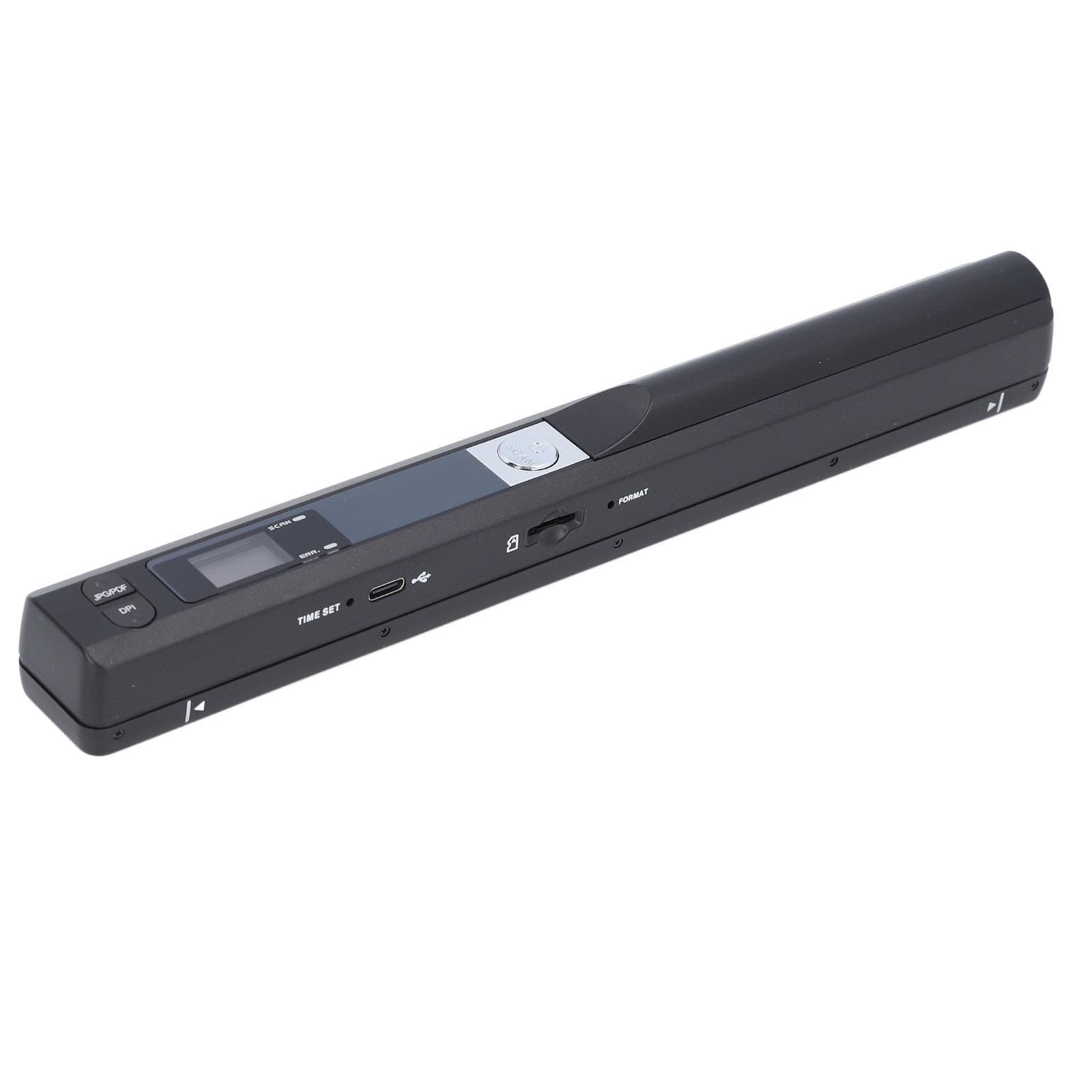 Portable A4 Document Scanner - 8.27 Inch HD 900DPI Handheld Scanner for Business, Photos & Receipts | Supports JPG/PDF Formats | Compact & Lightweight | Perfect for Office, Travel & Home Use (Black)