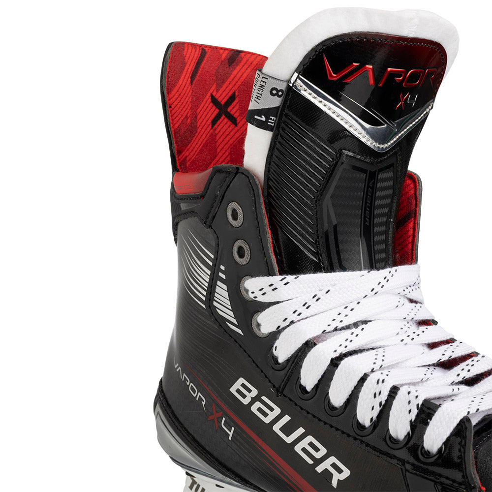 Bauer Vapor X4 Senior Ice Hockey Skates - Professional Performance Skates for Men - Perfect for Competitive Play & Training on Ice Rinks