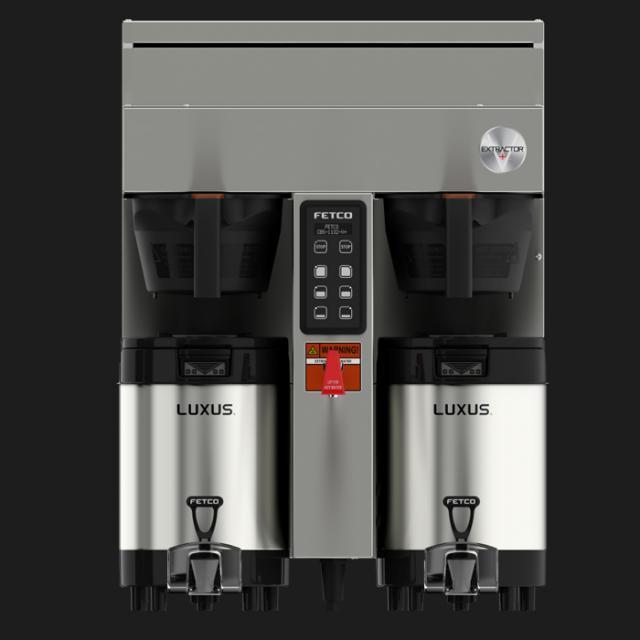 Fetco CBS 1132 V+ Twin Station Commercial Coffee Brewer - 2x2.3 kW, 200-240V (Model E113252) - Perfect for Restaurants, Cafes & Offices
