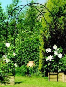 Farm and Garden Steel Frame Garden Arch - Durable Metal Garden Arbor for Outdoor Weddings, Vine Support & Backyard Decor
