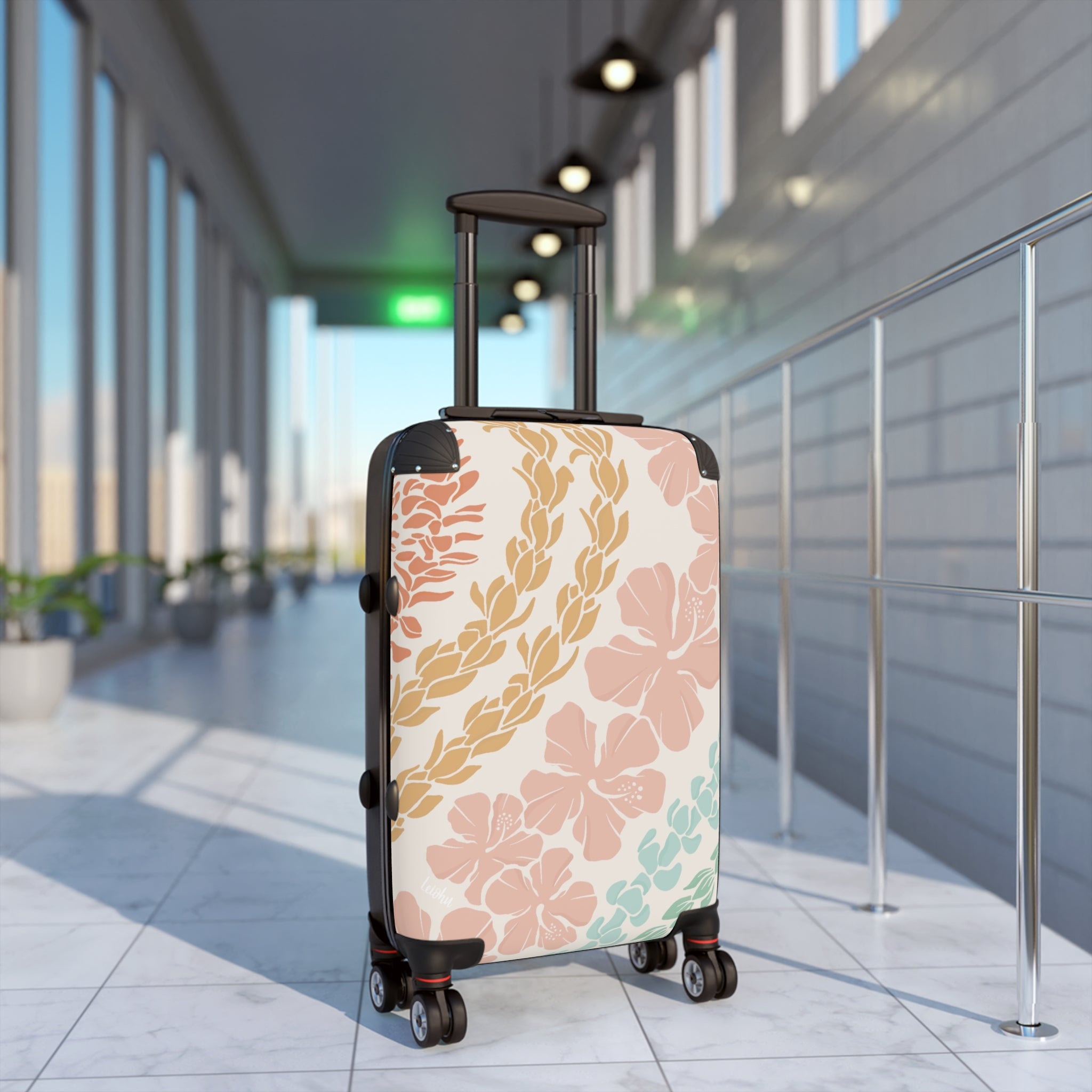 Stylish Groovy Lei Cabin Suitcase - Lightweight Carry-On Luggage for Travel, Business Trips & Weekend Getaways