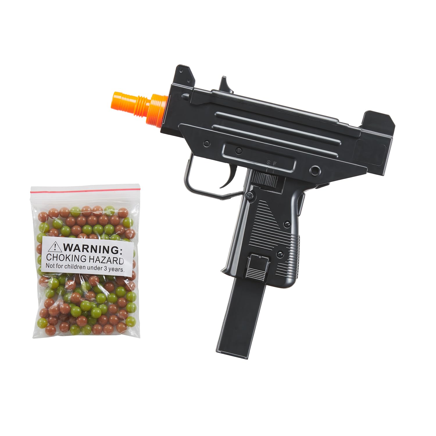 GoldenBall Airsoft M33 Uzi Single Shot Spring Pistol - Realistic Training & Target Practice Gun for Airsoft Enthusiasts | Perfect for Backyard Shooting, Tactical Games & Survival Drills
