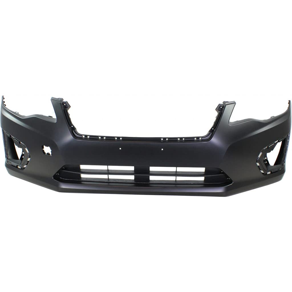 2012-2014 Subaru Impreza Front Bumper Cover Primed Textured with Black Bottom - Sedan/Wagon (Part# SU1000168, 57704FJ003) | Perfect for Replacement & Car Body Repair