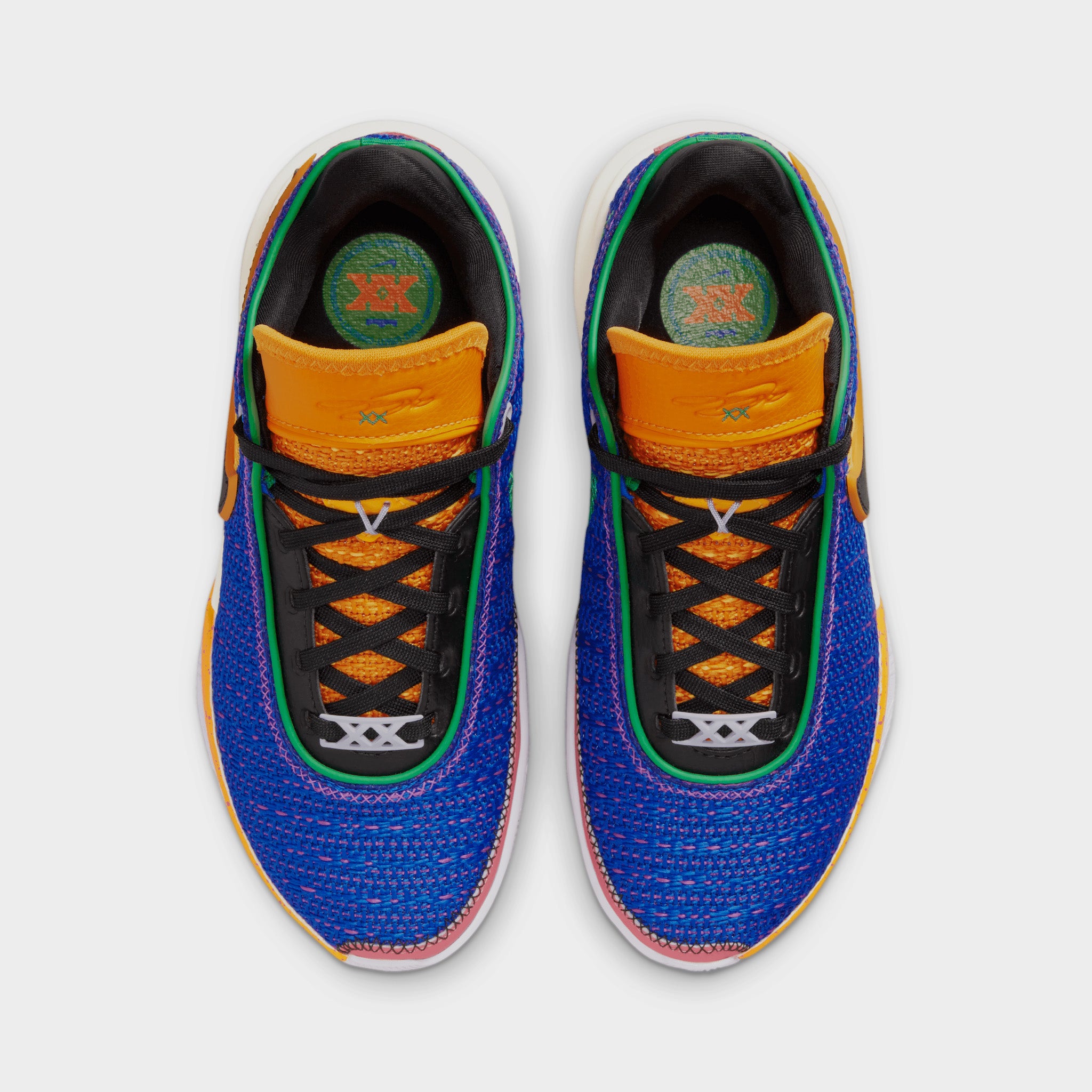 Nike LeBron 20 GS Basketball Shoes - Racer Blue/Black/Vivid Purple - Kids' Performance Sneakers for Court Play & Street Style