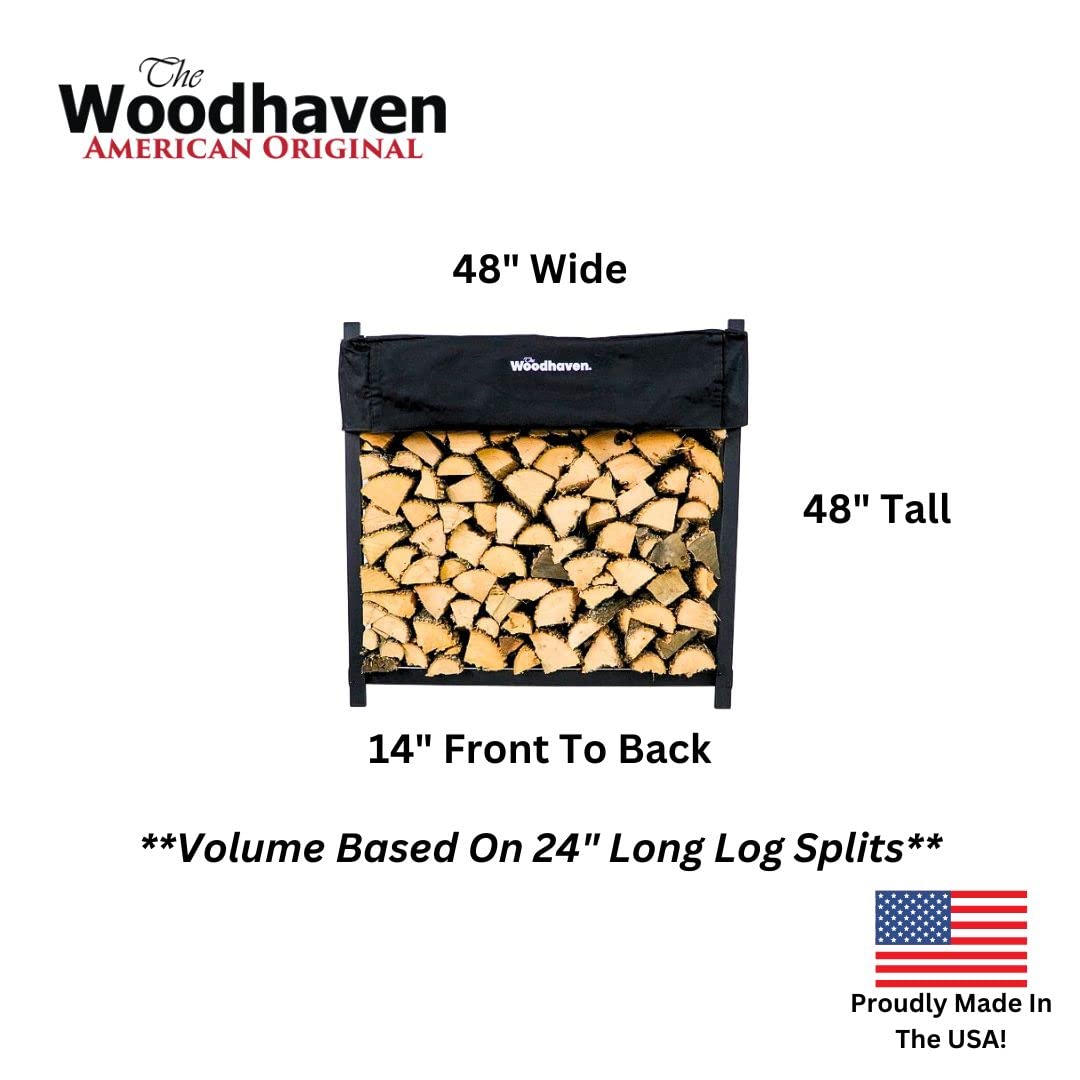 Heavy Duty 4ft Firewood Rack with Cover - 48