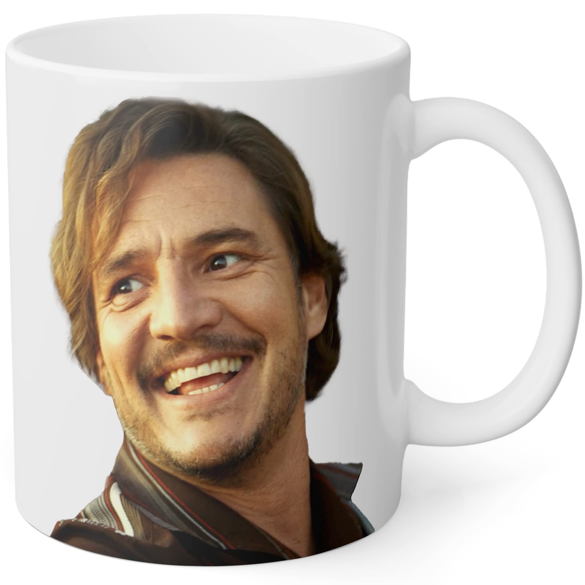 Pedro Pascal & Nicolas Cage Double Sided Coffee Mug - The Unbearable Weight of Massive Talent Inspired Funny Meme Mug - 11oz White Ceramic Cup for Coffee, Tea - Perfect Gift for Movie Fans & Pop Culture Lovers