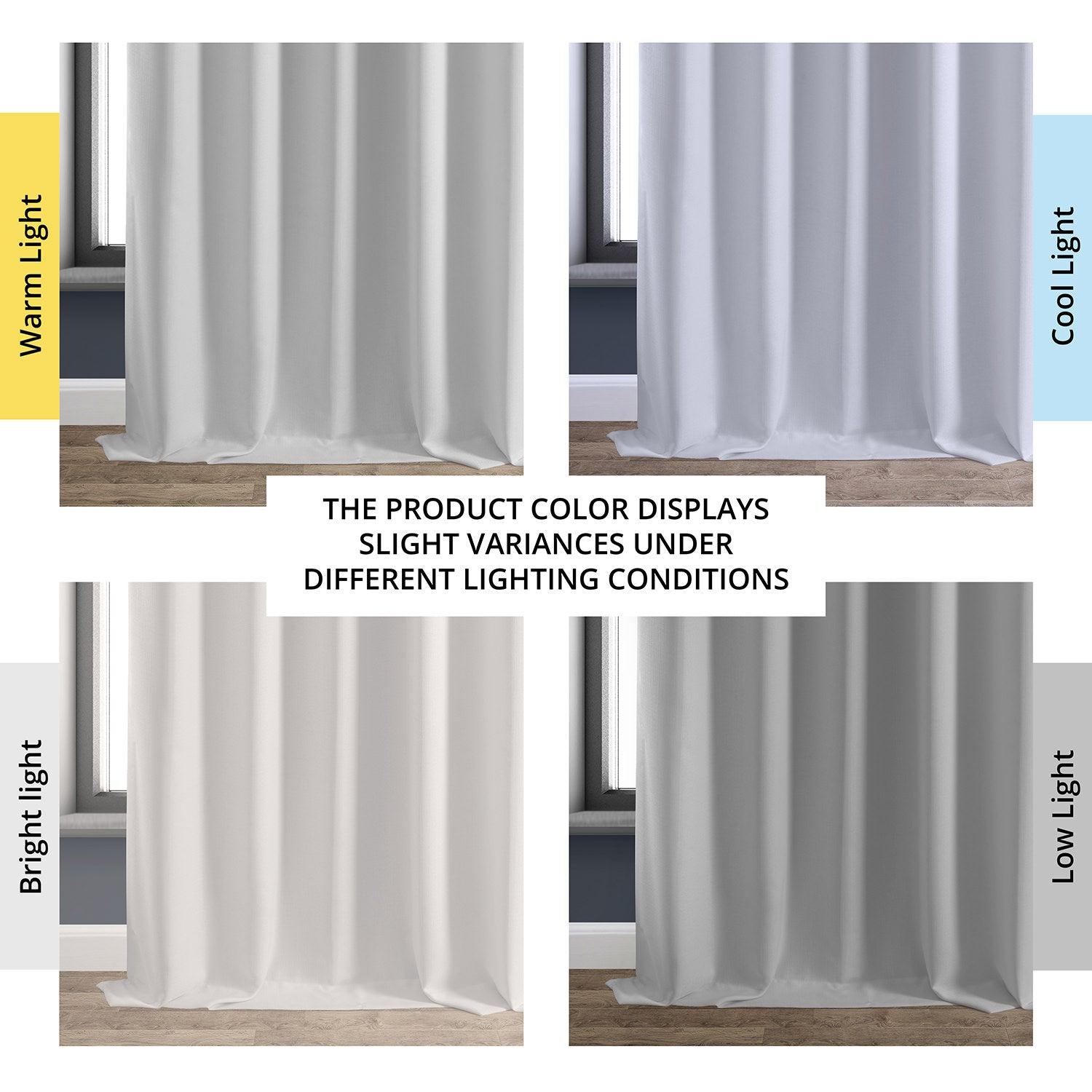 Mission White Faux Linen Blackout Curtains for Bedroom & Living Room - Thermal Insulated Room Darkening Drapes for Hotels, Home Theater, and Nursery