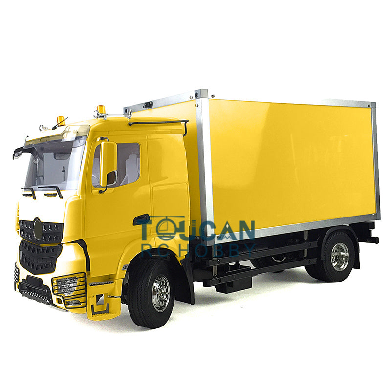 1/14 Scale RC Tractor Truck Kit - 2 Axles with 35T540 Motor, DIY Electric Radio Controlled Container Truck Model for Adults & Hobbyists - Perfect for Off-Road Simulation, Construction Play & RC Enthusiasts