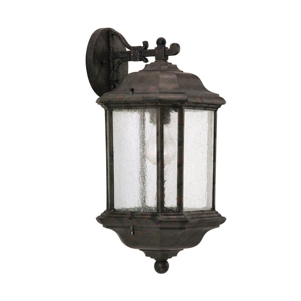 Oxford Bronze Single-Light Outdoor Wall Lantern - Traditional Incandescent Exterior Light Fixture for Porch, Patio & Garden - 73-Bel-608584