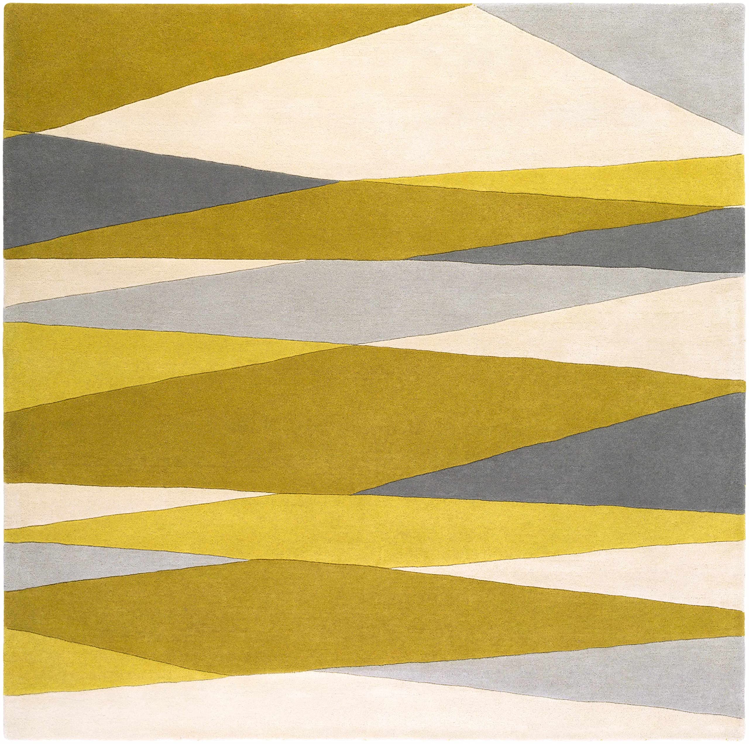 Hauteloom Goodsprings Wool Area Rug 2' x 3' - Soft Modern Gray Ivory Handmade Rug for Living Room, Bedroom, Nursery - Cozy Home Decor & Floor Covering for Comfortable Spaces