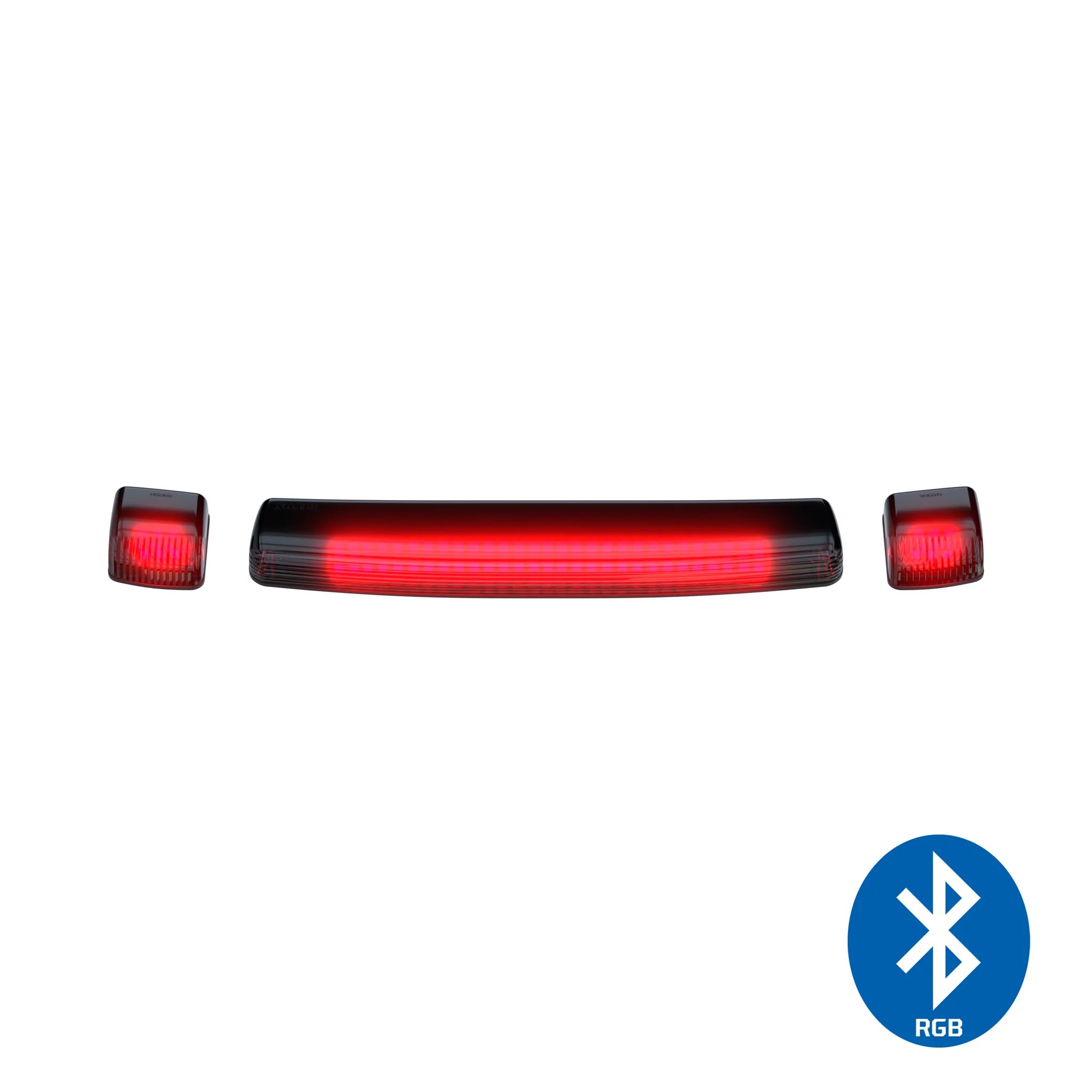 GMC & Chevy 15-19 (3rd Gen) Heavy Duty Smoked Cab Roof Light Lens with RGB Multi-Color High Power LEDs - Upgrade for Trucks, Off-Roading & Night Driving